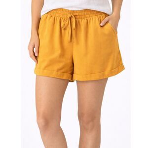 Forever 21 Mustard Fabric Short Shorts S